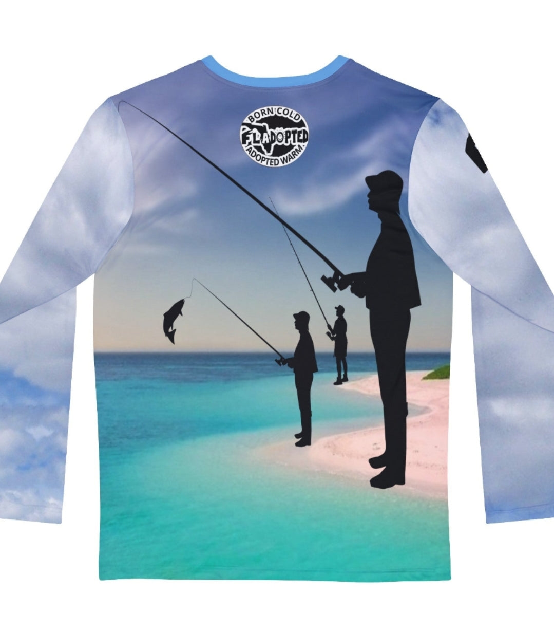 Hooked FLadopted Men's Long Sleeve Shirt (AOP)