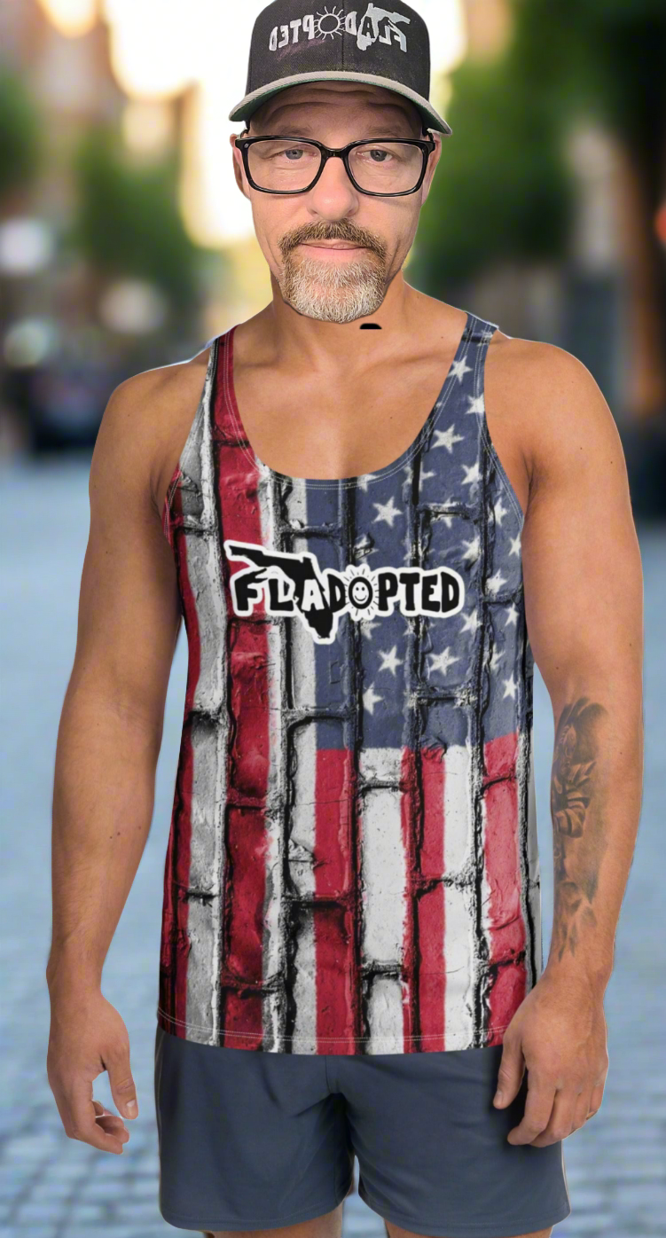 BRICK Flag FLadopted Unisex Tank Top