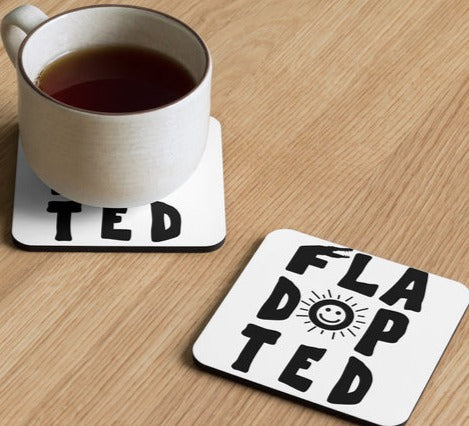 Fladopted Cork-back coaster