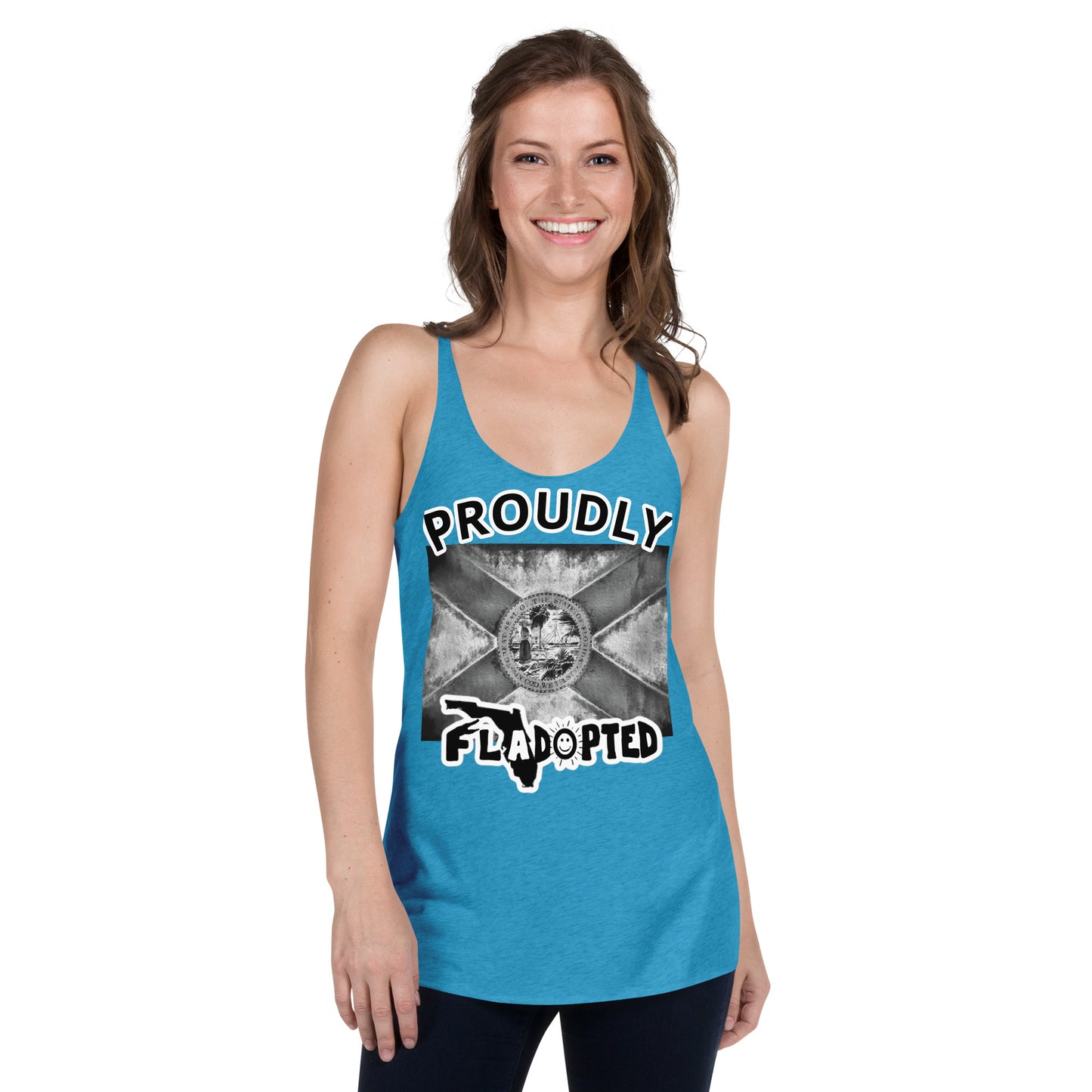 Proudly FLadopted Women's Racerback Tank