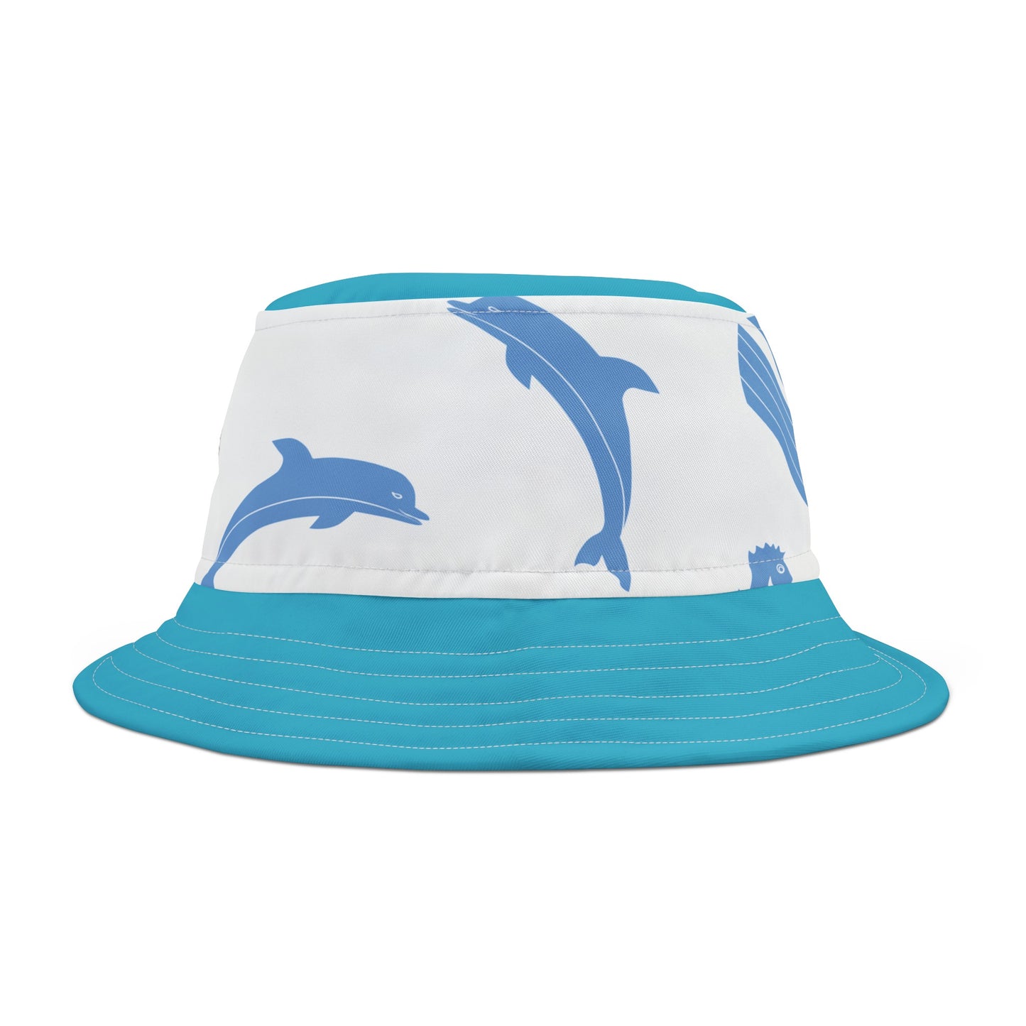 Sea Blue FLadopted Bucket Hat (AOP)