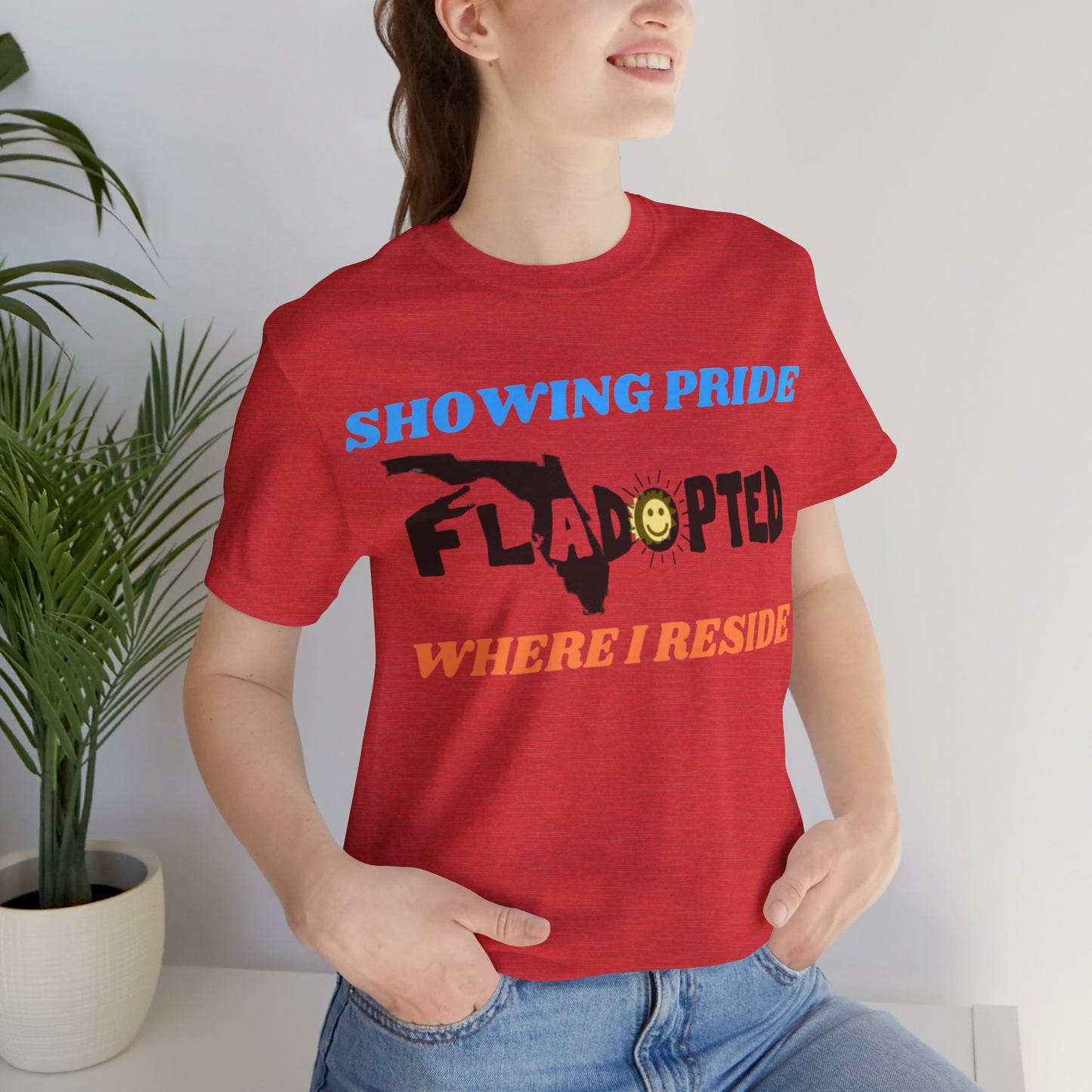 Pride Where I Reside FLadopted Short Sleeve Tee