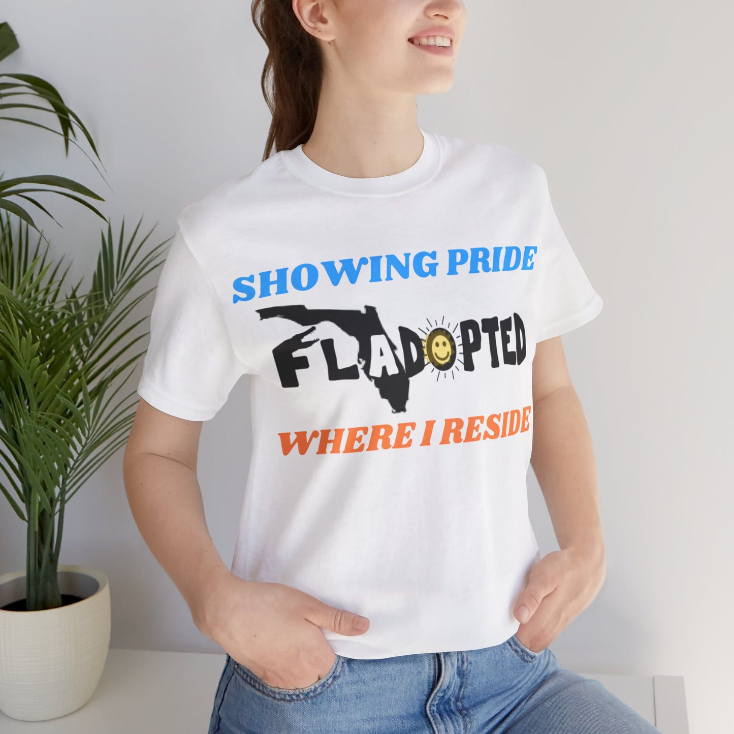 Pride Where I Reside FLadopted Short Sleeve Tee