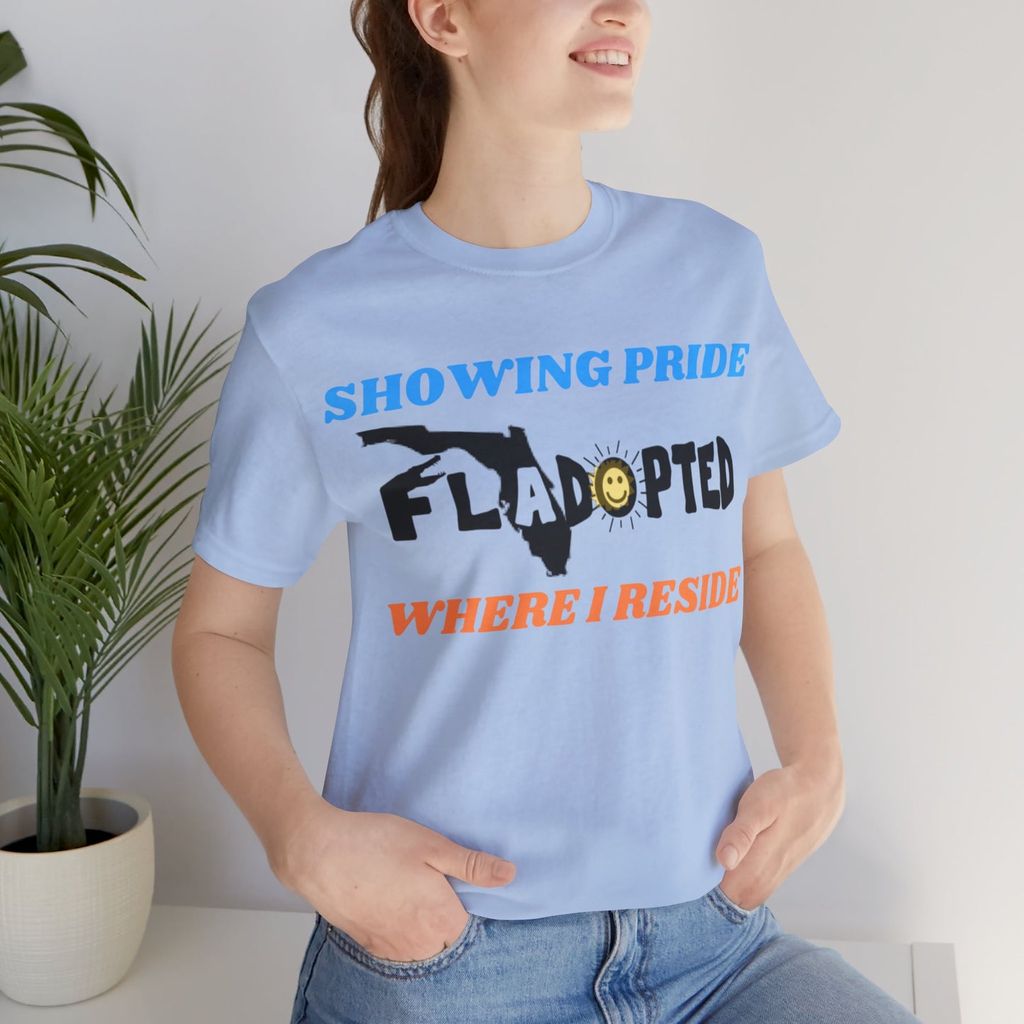 Pride Where I Reside FLadopted Short Sleeve Tee