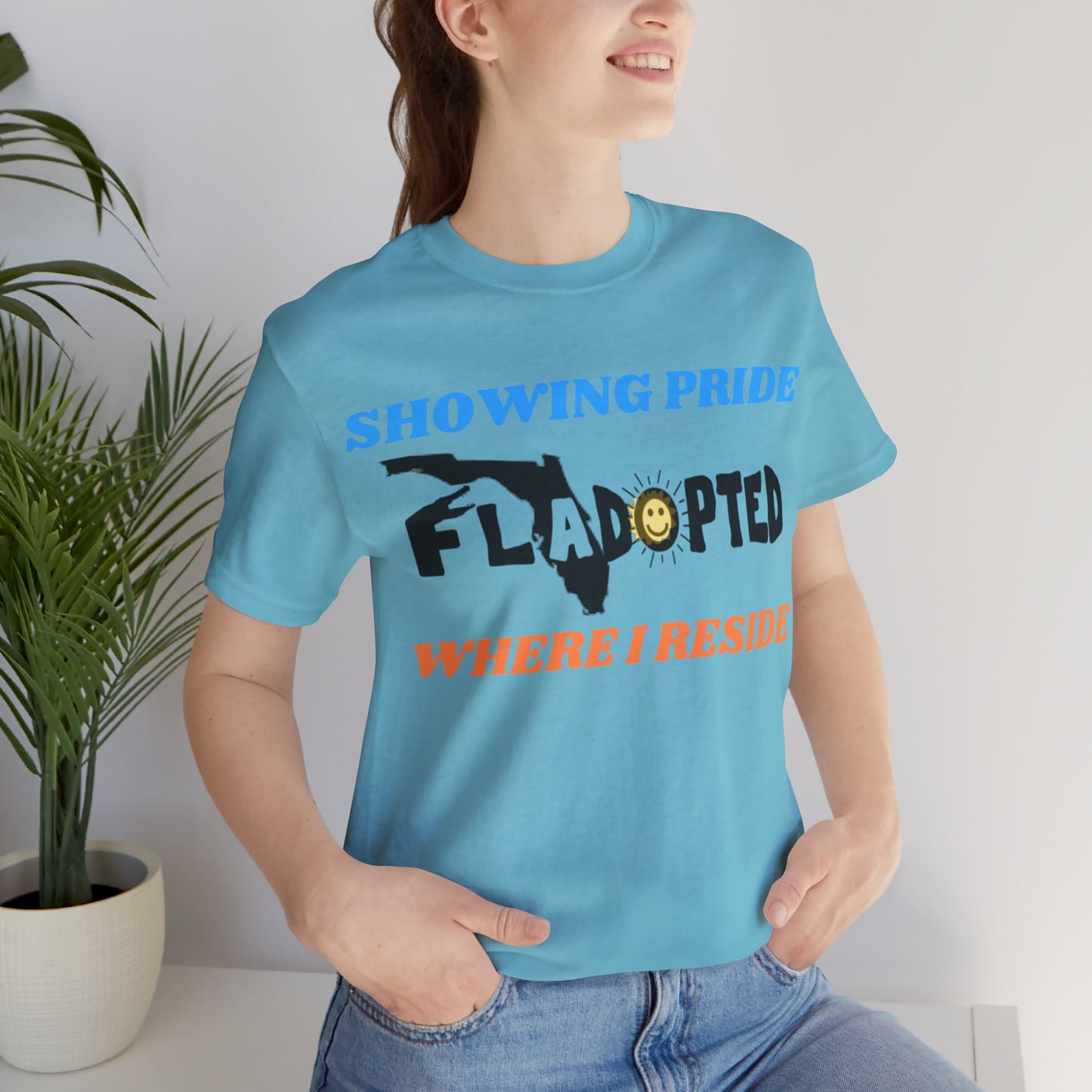 Pride Where I Reside FLadopted Short Sleeve Tee