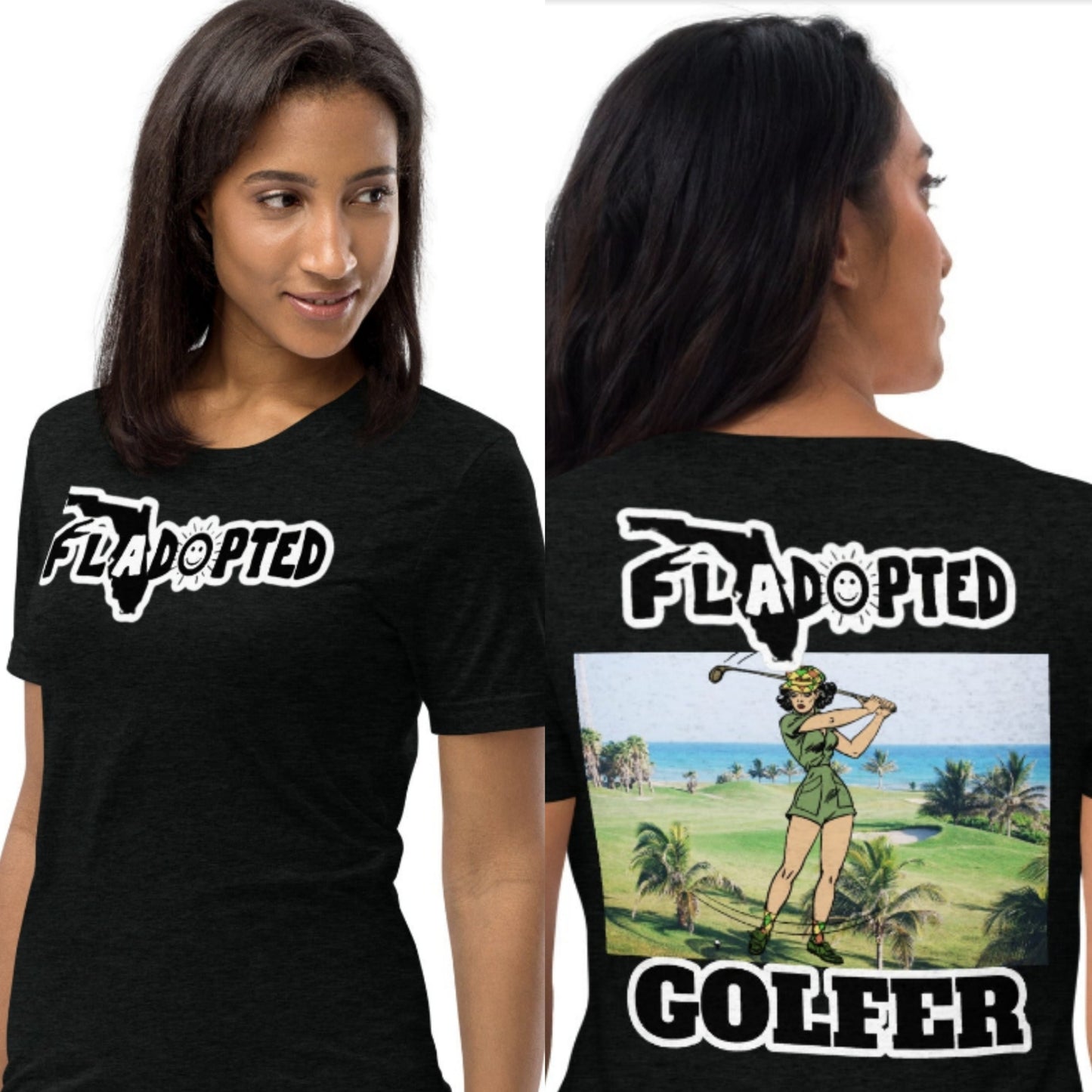 FLadopted Golfer Lady Short sleeve t-shirt