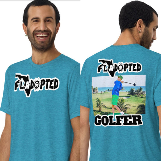 FLadopted Golfer Man Short sleeve t-shirt