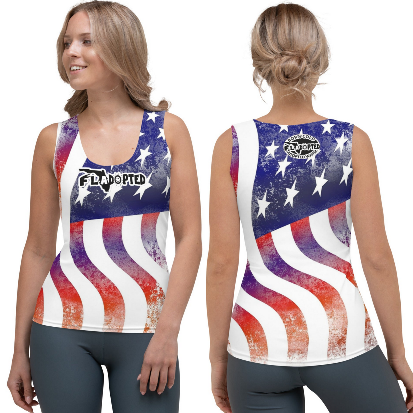 Flag FLadopted Sublimation Cut & Sew Tank Top