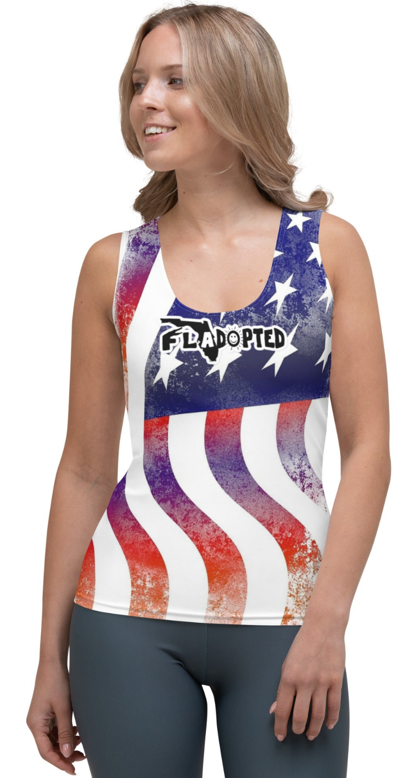 Flag FLadopted Sublimation Cut & Sew Tank Top