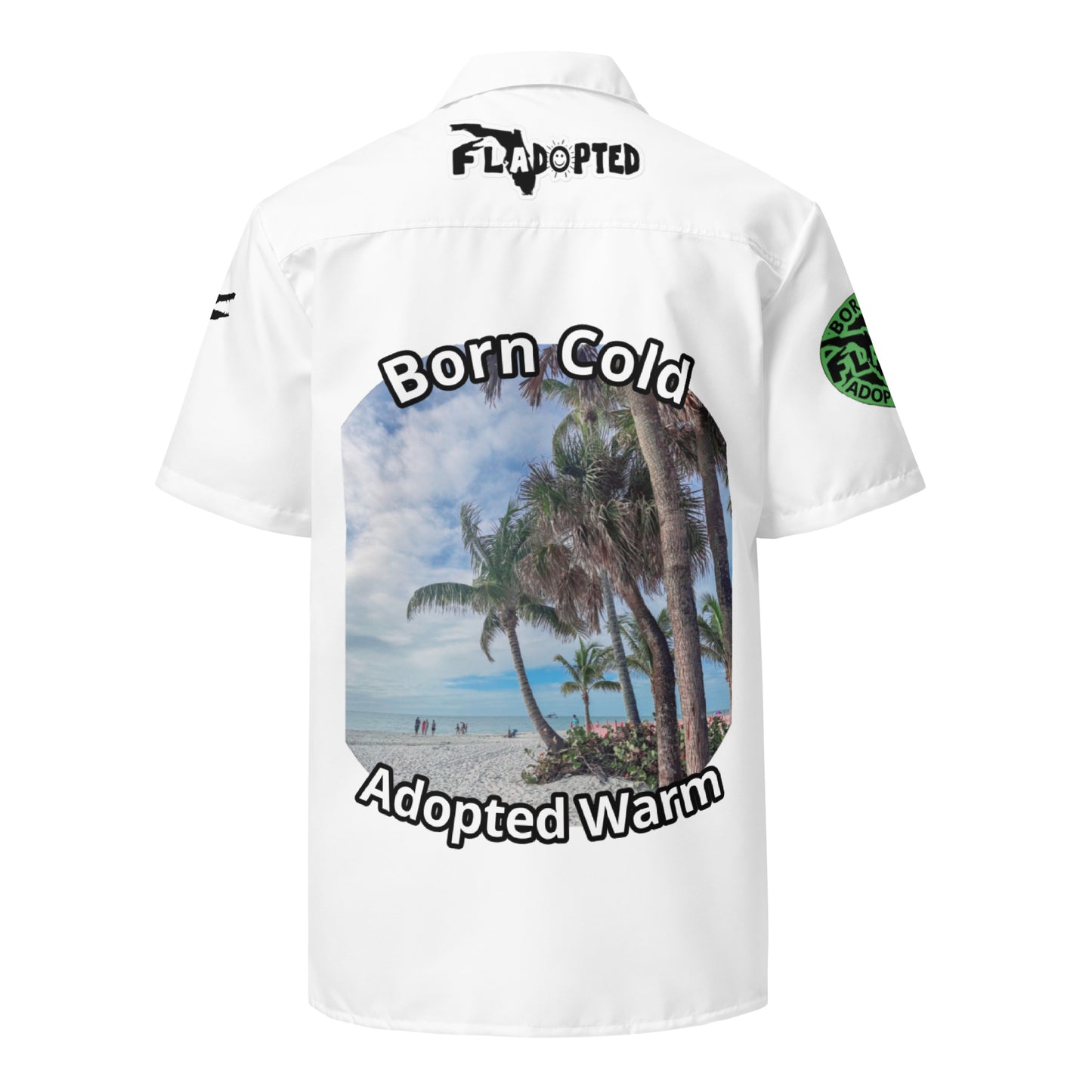 Born Cold Palm FLadopted Unisex button shirt