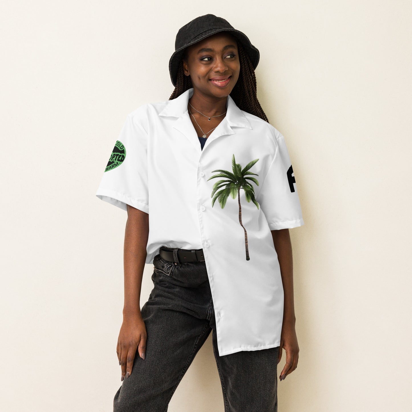 Born Cold Palm FLadopted Unisex button shirt