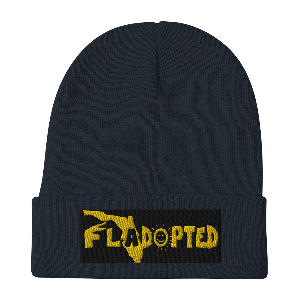 Fladopted Embroidered Beanie