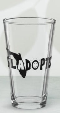 Fladopted Shaker pint glass