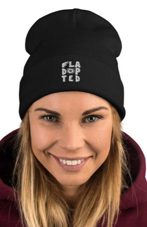 Fladopted Embroidered Beanie