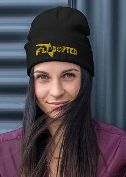 Fladopted Embroidered Beanie