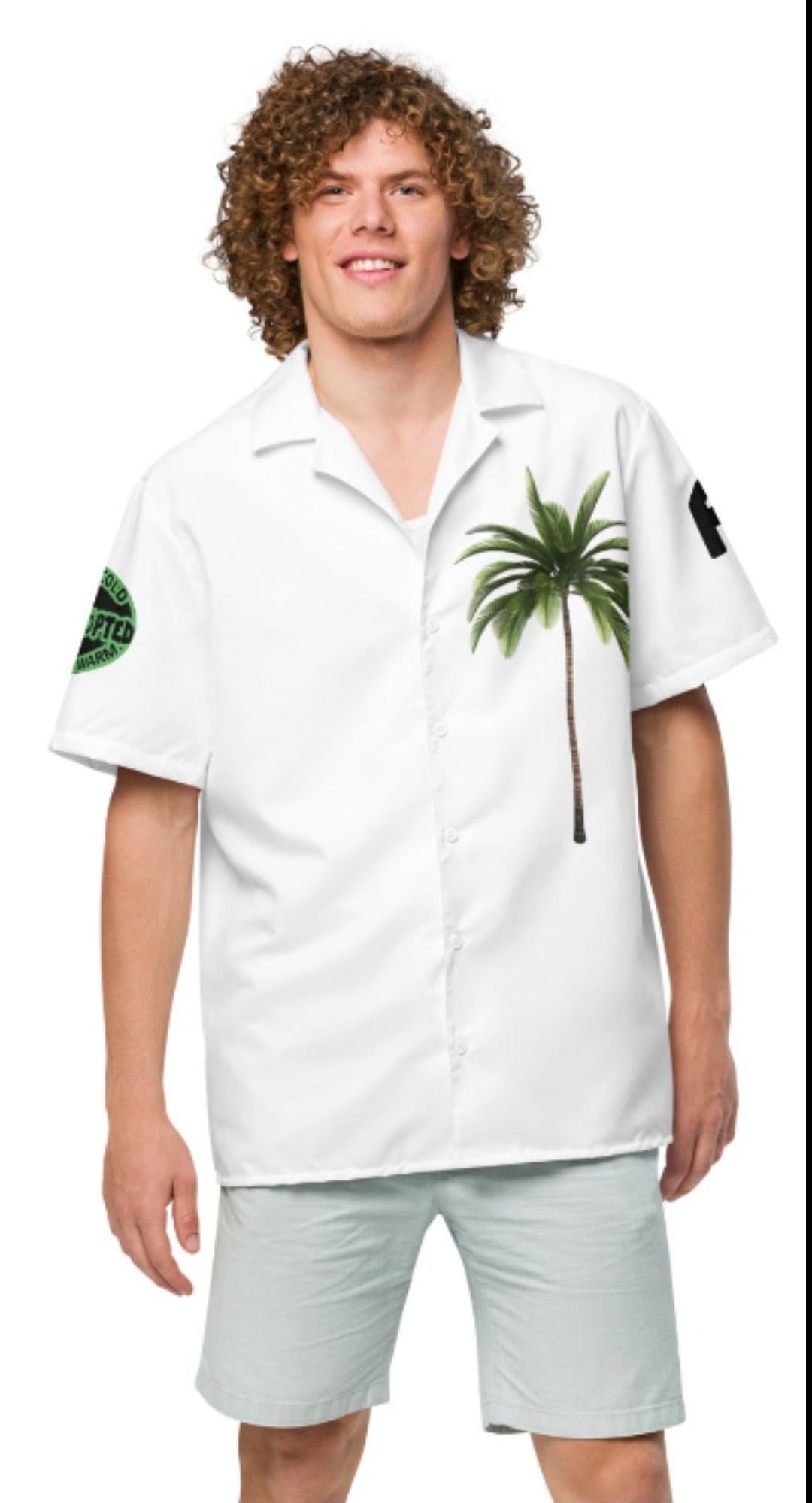 Born Cold Palm FLadopted Unisex button shirt