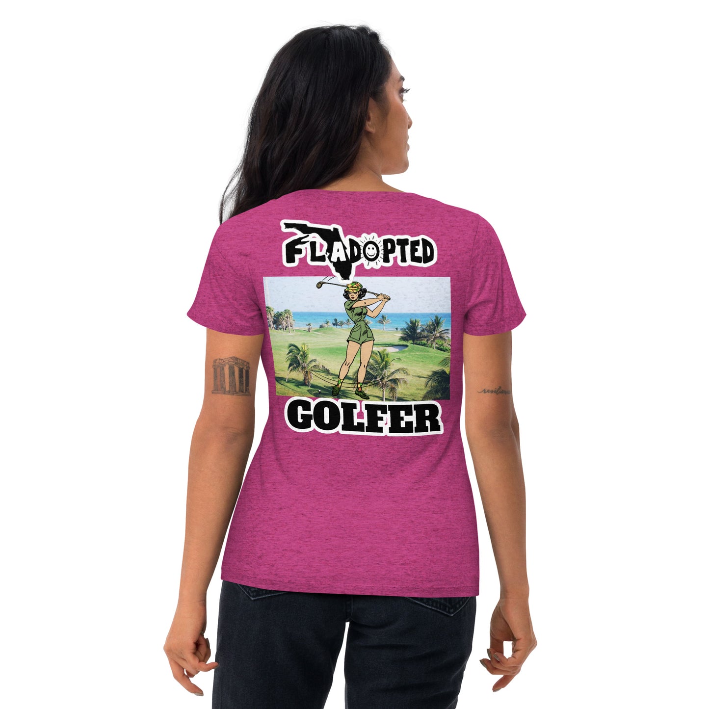 FLadopted Golfer Lady Short sleeve t-shirt