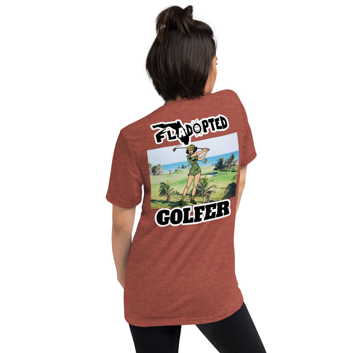 FLadopted Golfer Lady Short sleeve t-shirt