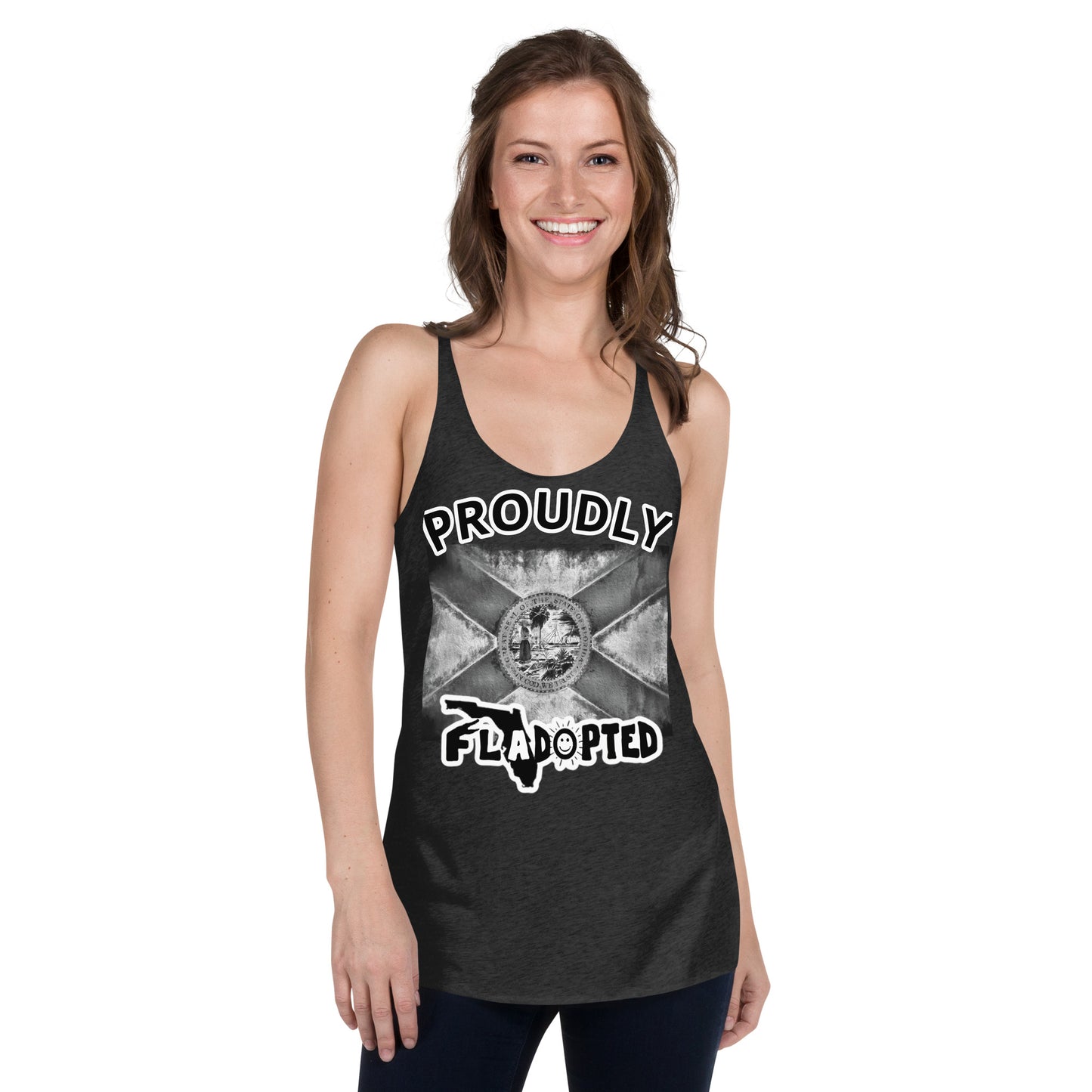 Proudly FLadopted Women's Racerback Tank