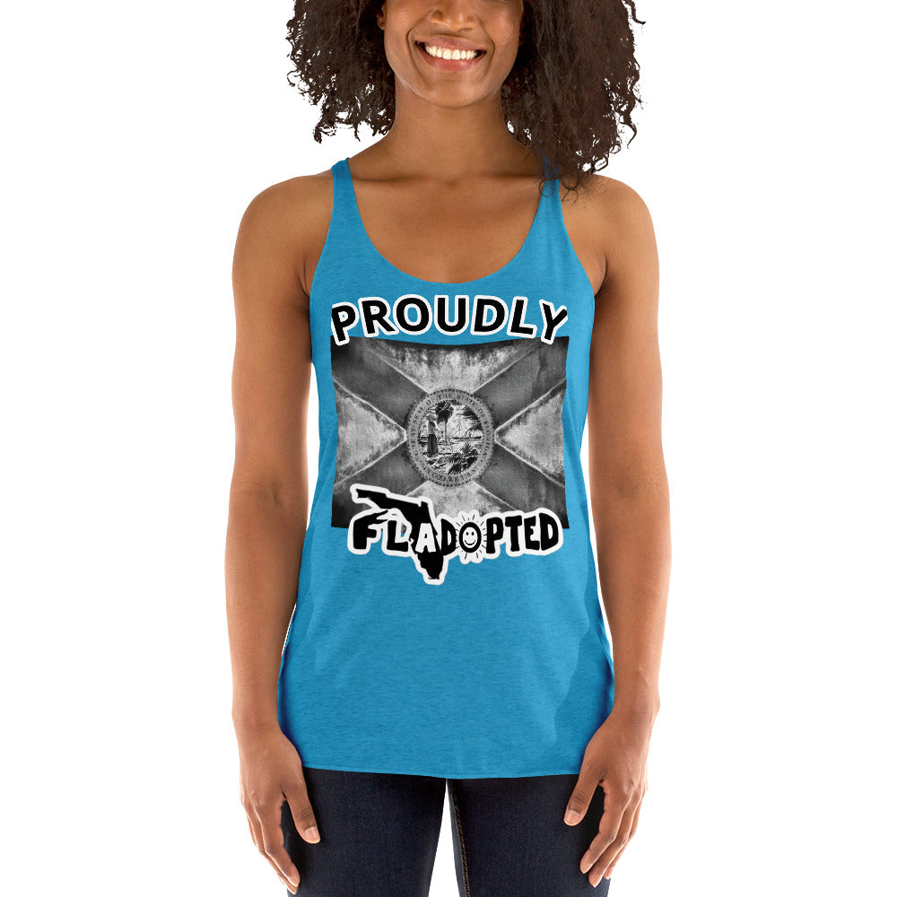 Proudly FLadopted Women's Racerback Tank